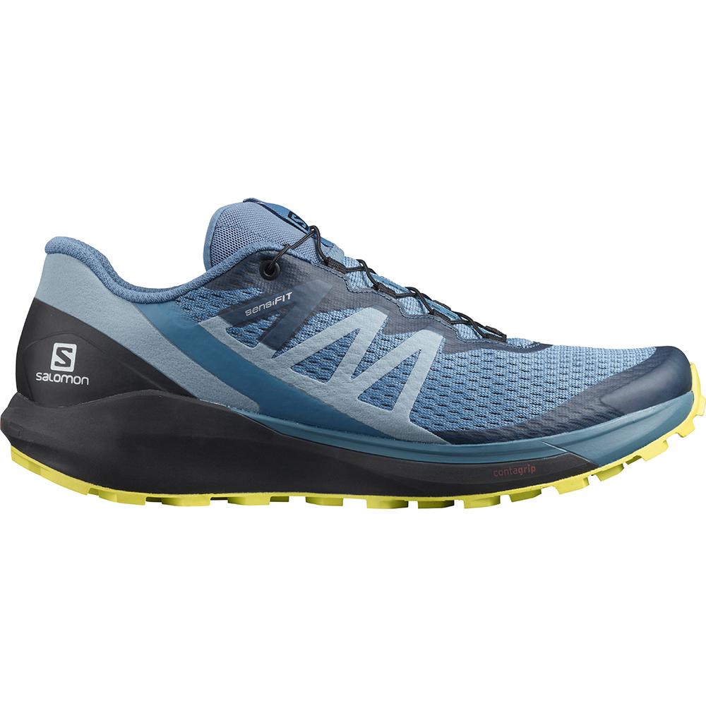 Salomon SENSE RIDE 4 Zapatillas Running Asfalto Hombre - Azules - Colombia (15038-WCMJ)